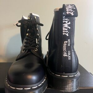 Dr. Martens Black Leather Lace-Up Boots